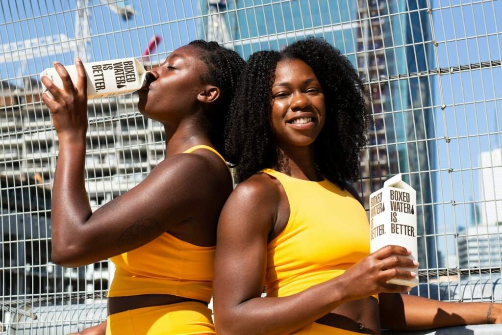 Amazing Discovery: Drinking Water After Meals Increases Blood Sugar By 33% 2 women in yellow tank top holding white and yellow labeled box
