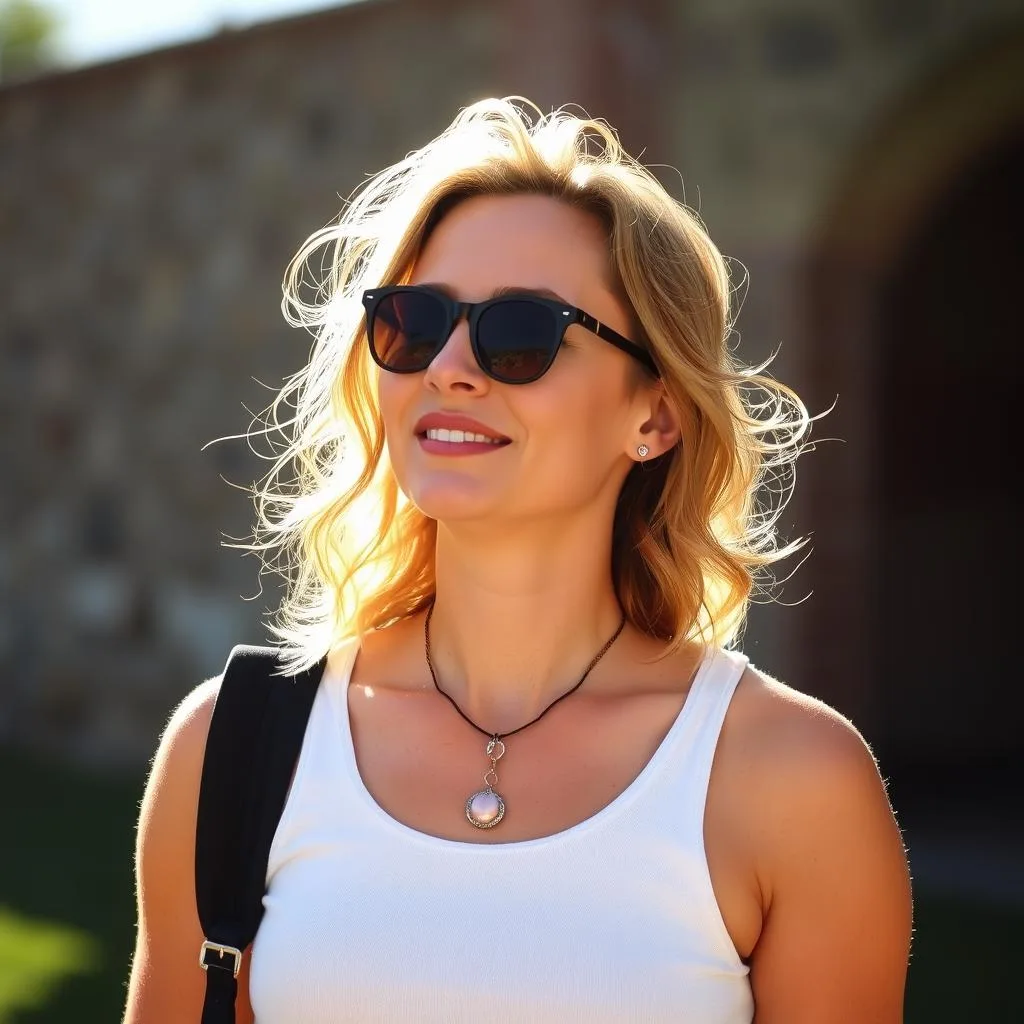 Person getting sunlight outdoors / Vitamin D for Diabetics
